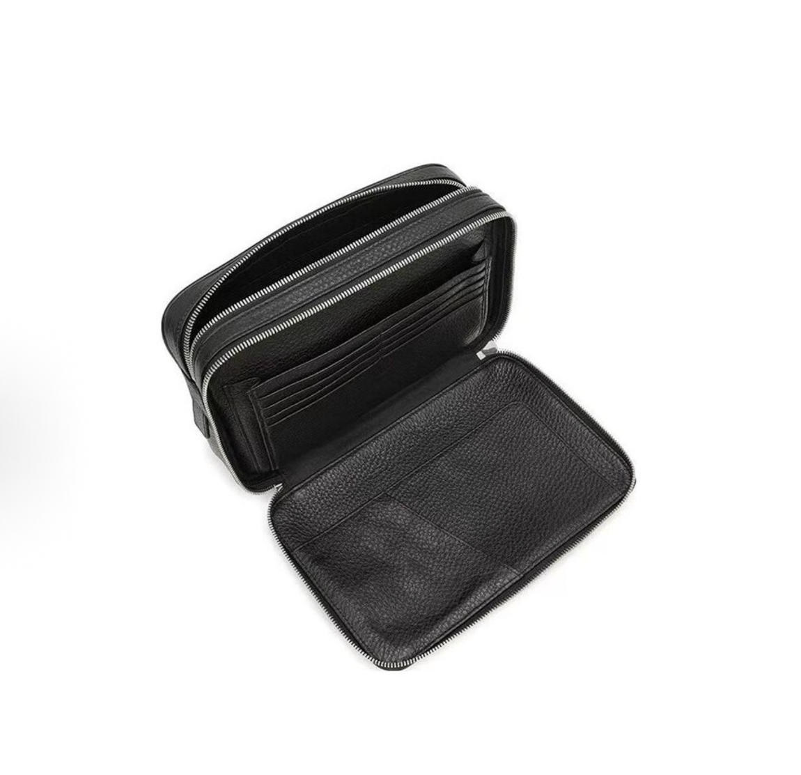 Alternative view of Túi Bally Leather Pouch 'Black' 6182404