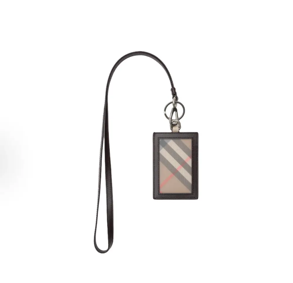 Alternative view of Ví Burberry Pop Check Lanyard 'Brown' 81197811