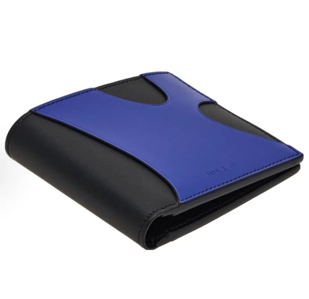 Alternative view of Ví Salvatore Ferragamo Leather Wallet 'Blue' 661272-765952