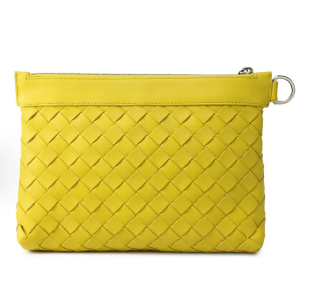 Túi Bottega Veneta Intrecciato Clutch 'Yellow' 651854V0E512671 - Ảnh 4