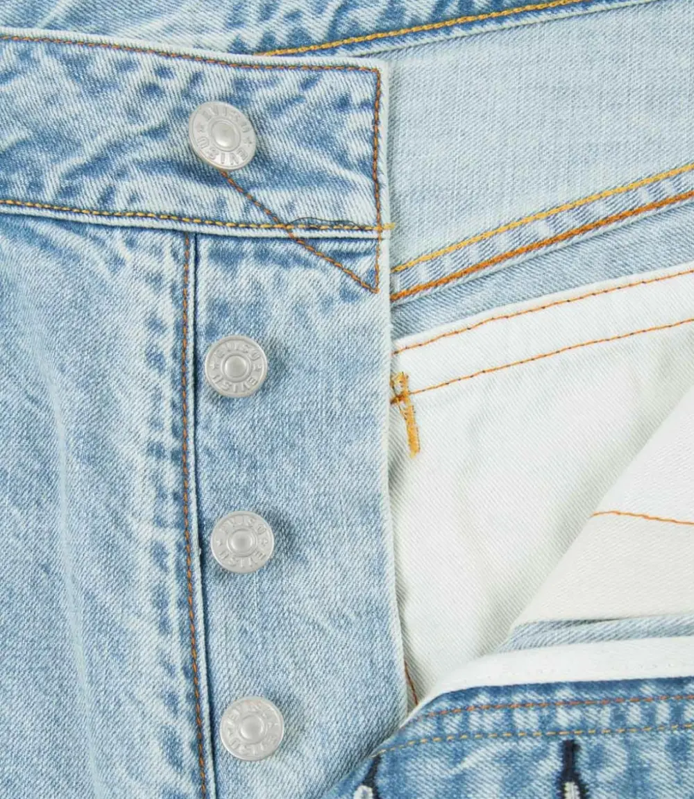 Alternative view of Quần Evisu Daicock Print Denim Shorts 'Indigo' 2ESHTM2DS206FFCT