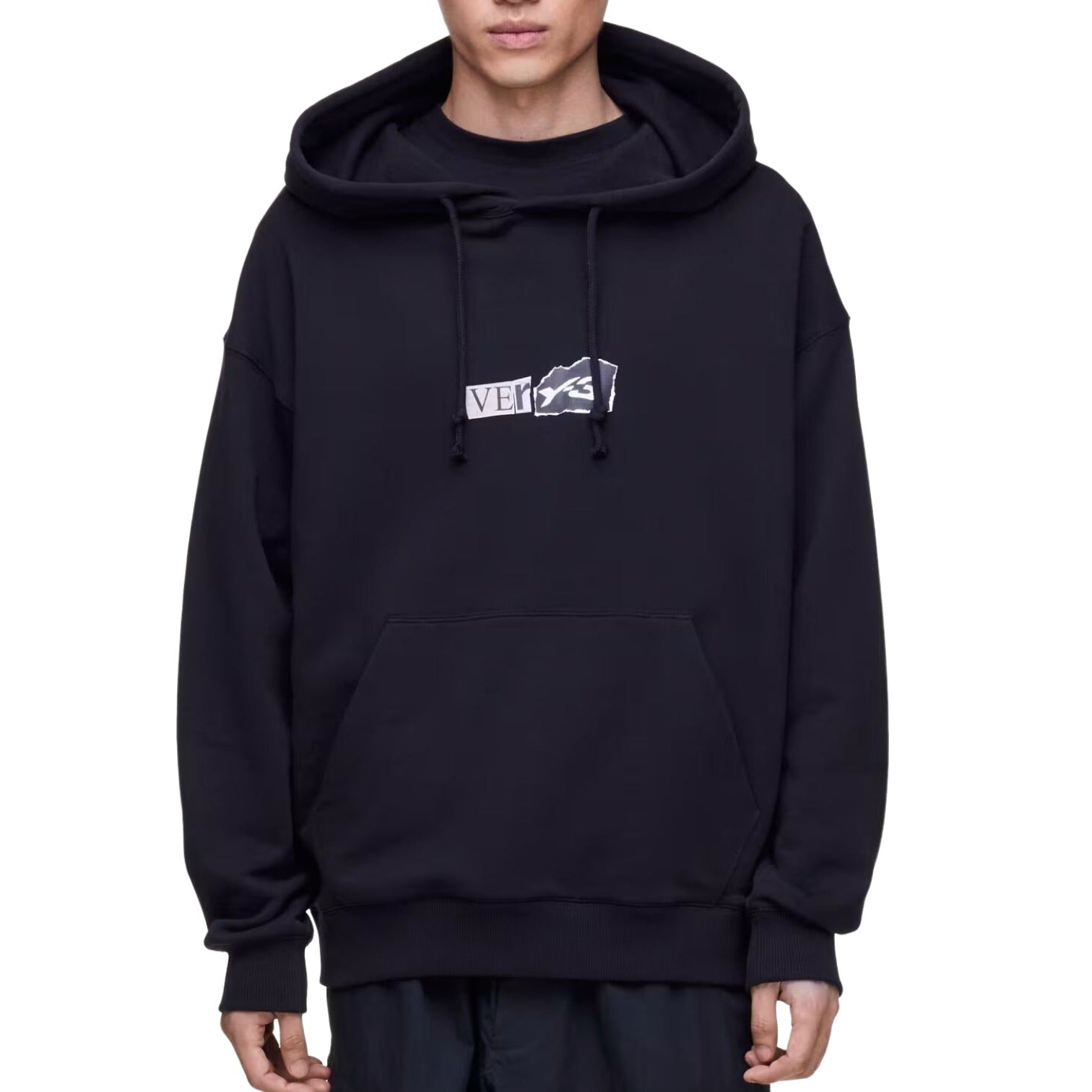 Áo Adidas Y-3 Bruched Terry GFX Hoodie 'Black' KR2208 - Ảnh 3