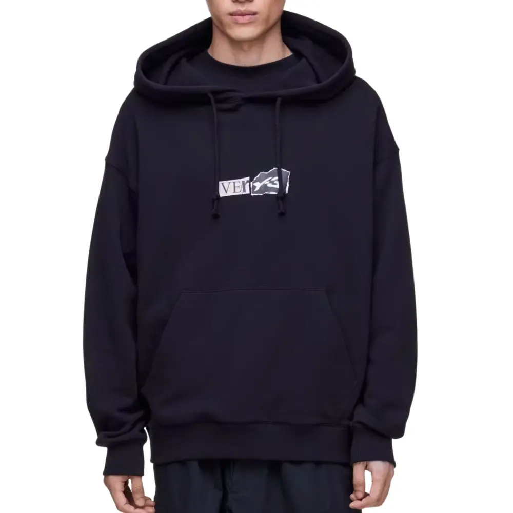 Áo Adidas Y-3 Bruched Terry GFX Hoodie 'Black' KR2208 - Ảnh 3