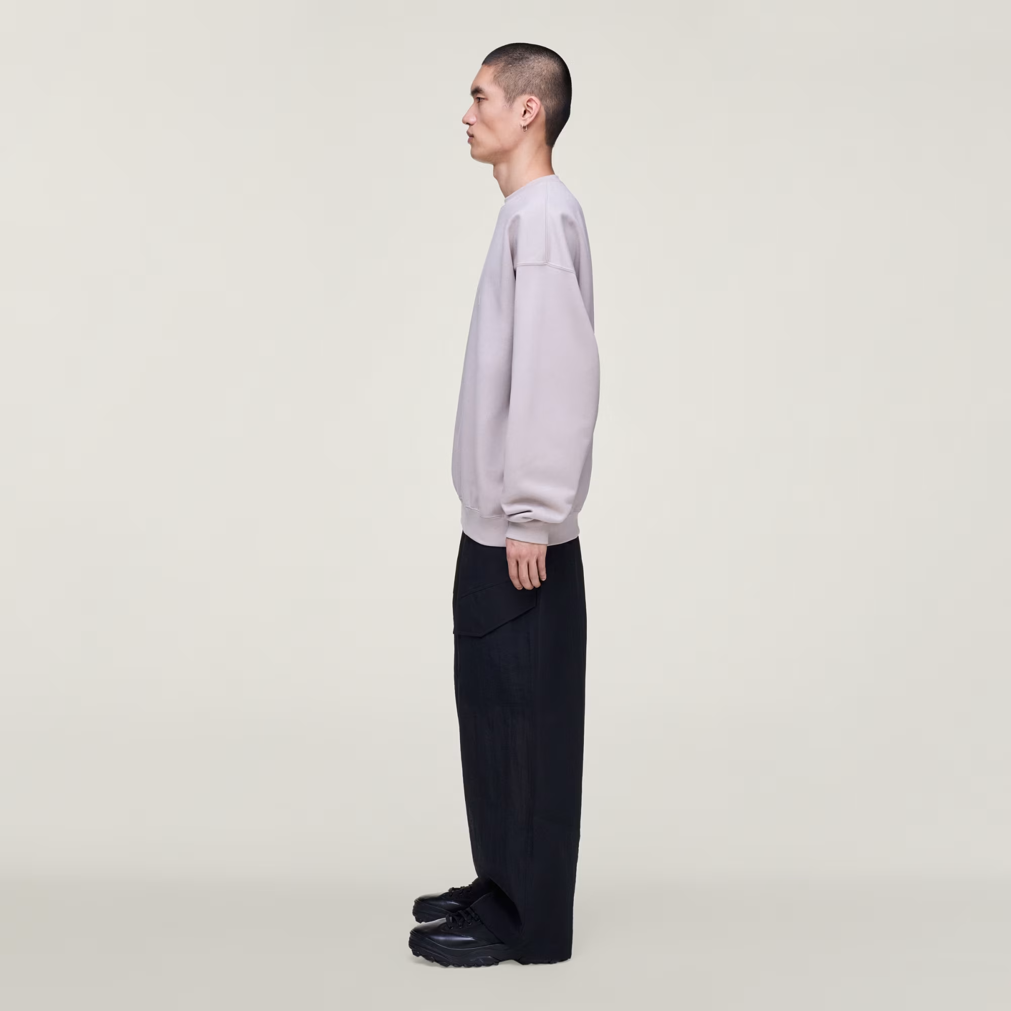 Alternative view of Áo Adidas Y-3 Brushed Terry Crew Sweatshirt 'Beige' KS5450