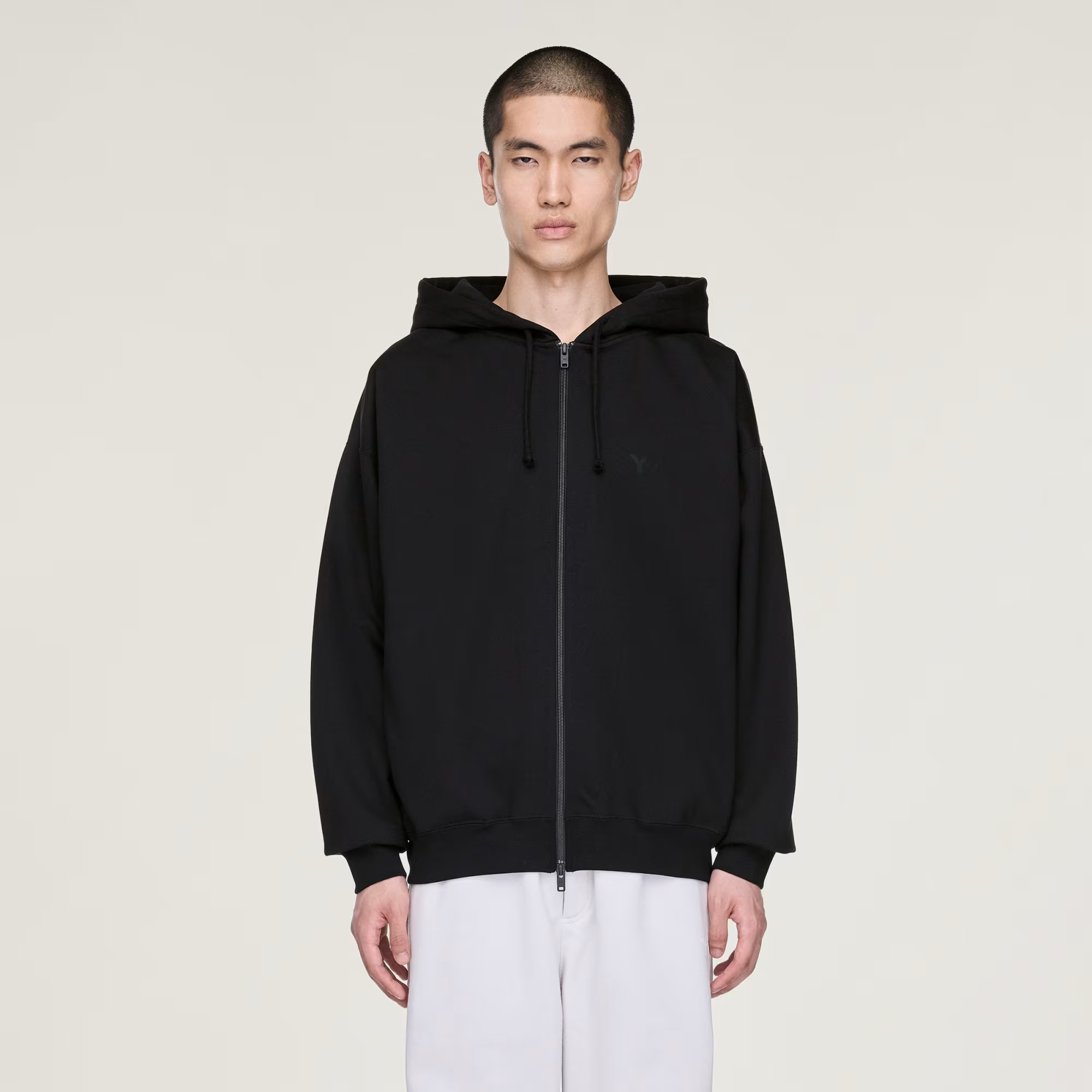 Áo Adidas Y-3 Brushed Terry Zip Hoodie 'Black' KA3107 - Ảnh 2
