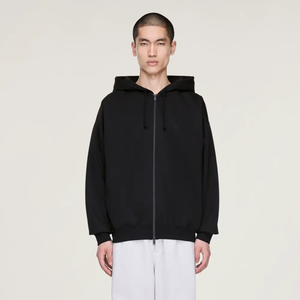 Alternative view of Áo Adidas Y-3 Brushed Terry Zip Hoodie 'Black' KA3107