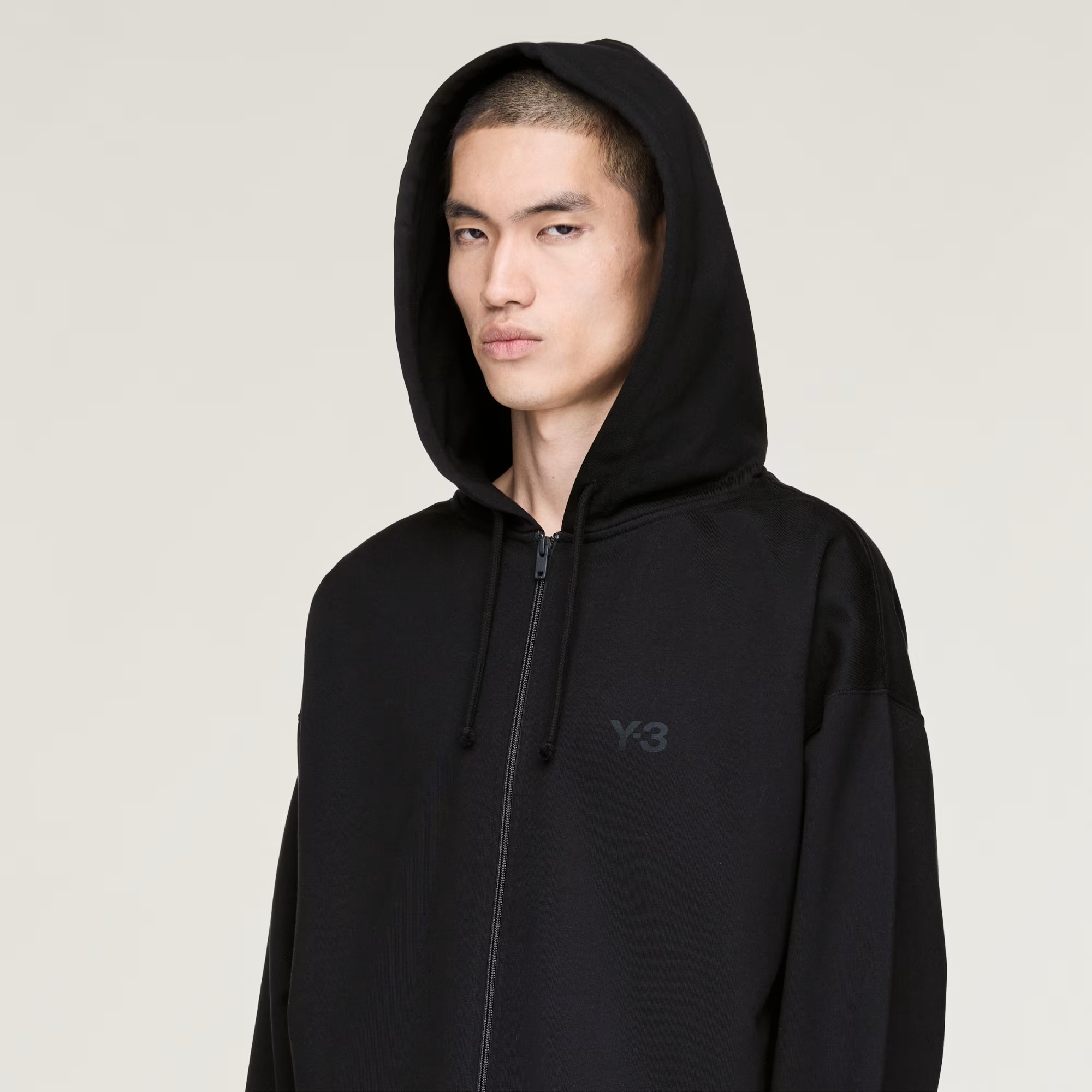 Áo Adidas Y-3 Brushed Terry Zip Hoodie 'Black' KA3107 - Ảnh 4
