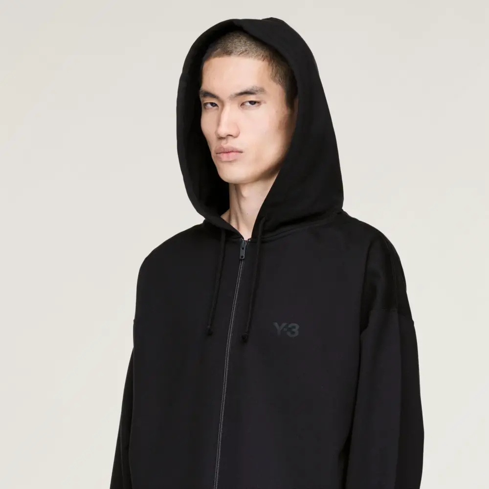 Áo Adidas Y-3 Brushed Terry Zip Hoodie 'Black' KA3107 - Ảnh 4