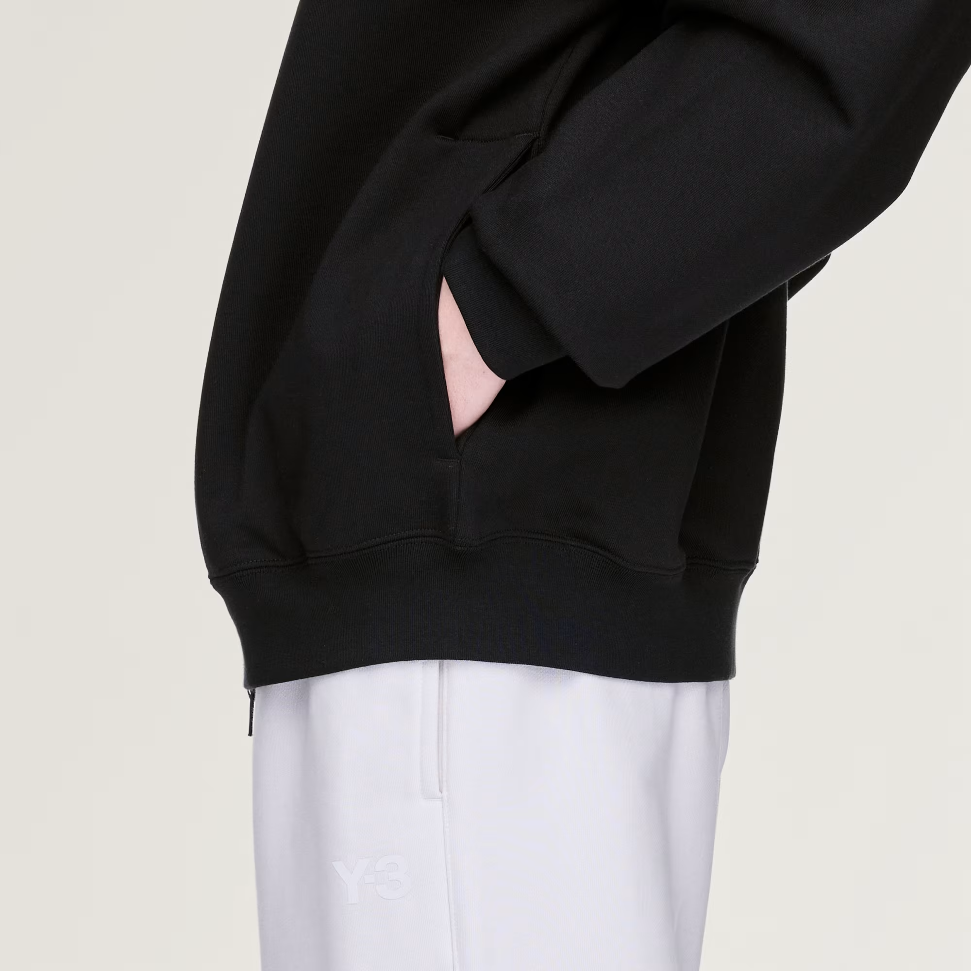 Áo Adidas Y-3 Brushed Terry Zip Hoodie 'Black' KA3107 - Ảnh 5