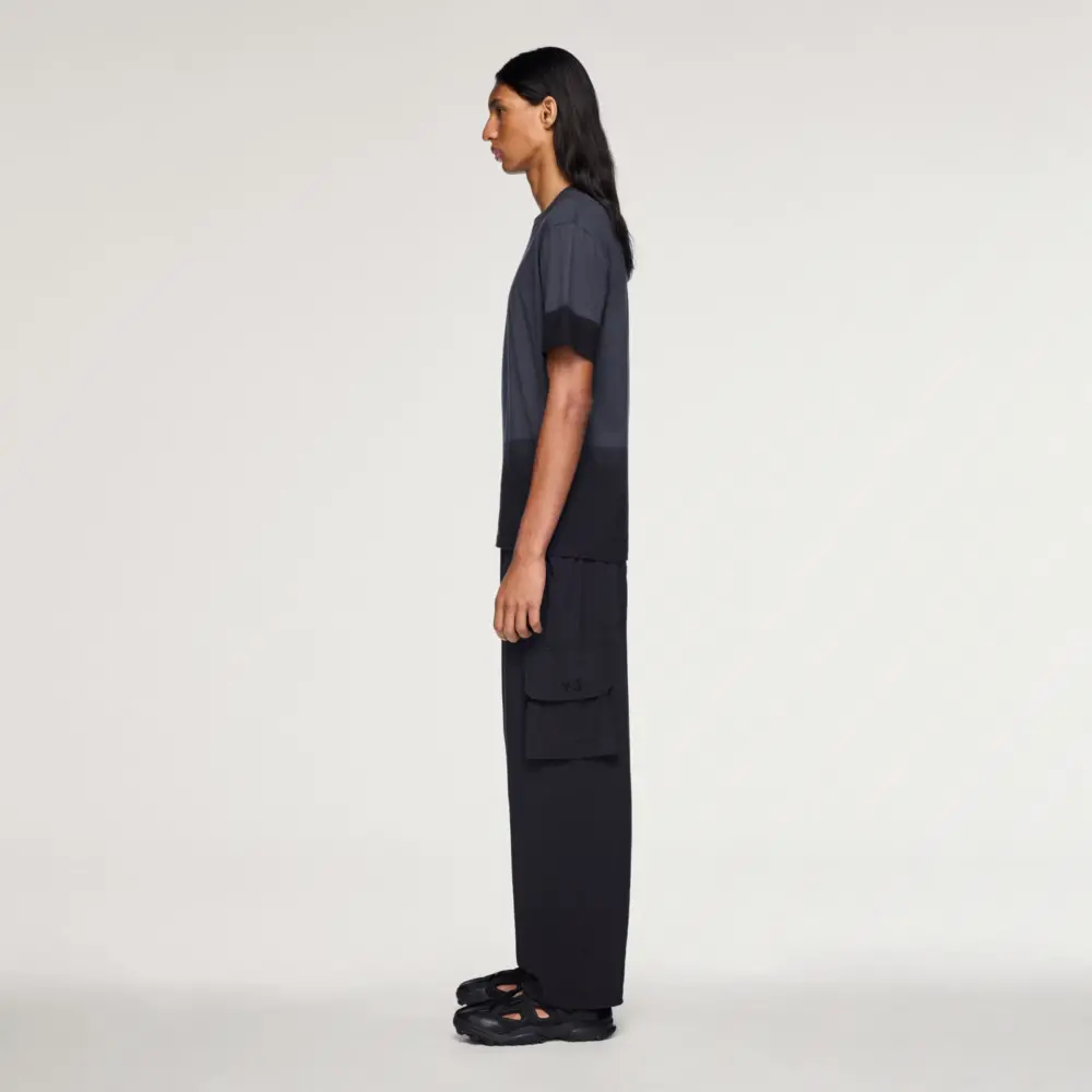 Áo Adidas Y-3 Dipped Regular Short Sleeve Tee 'Black' KQ9787 - Ảnh 3