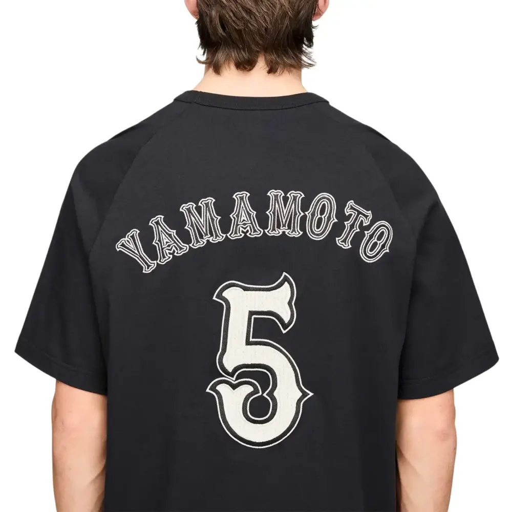 Alternative view of Áo adidas Y-3 Elite 5 GFX Short Sleeve Tee 'Black' KQ9307