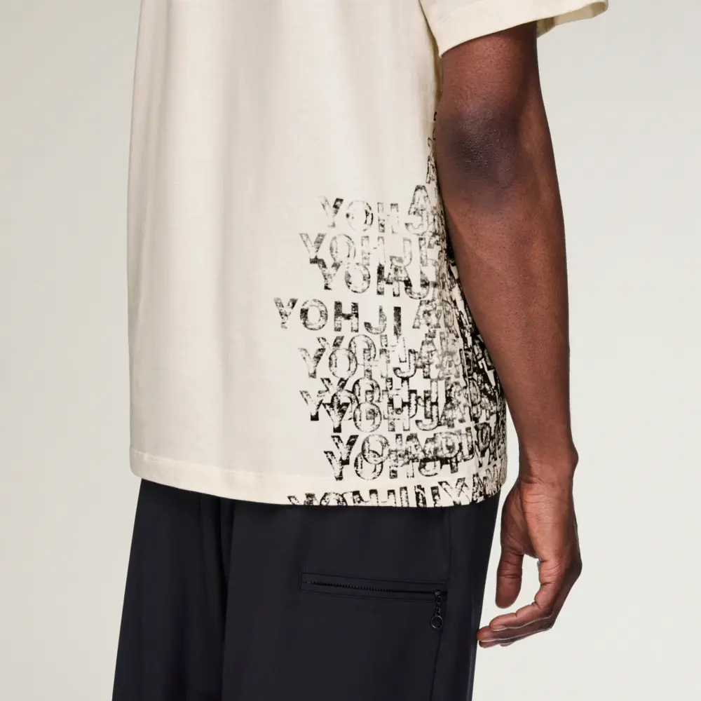 Áo Adidas Y-3 GFX Short Sleeve T-Shirt 'Chalk White' KR2224 - Ảnh 5