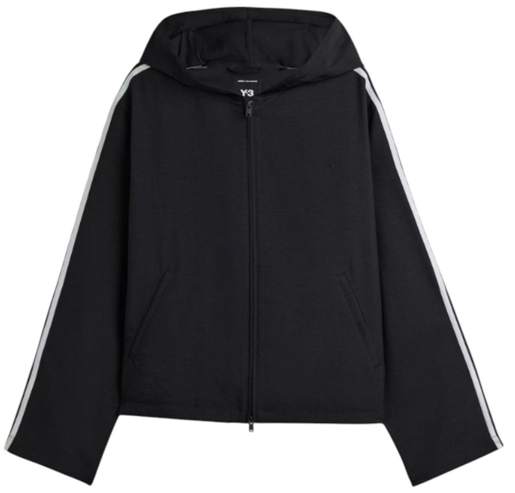 Áo Adidas Y-3 Hooded Track Top 3-Stripes 'Black' JW7354
