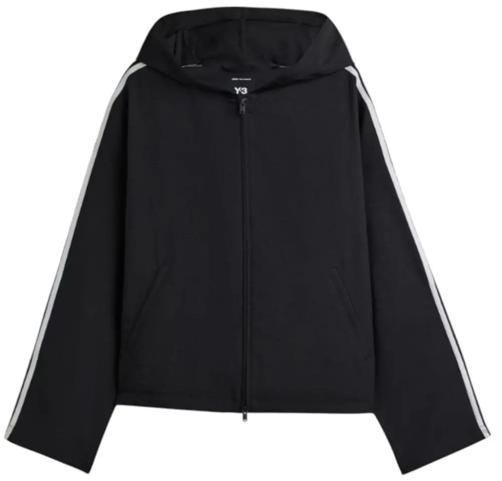 Áo Adidas Y-3 Hooded Track Top 3-Stripes 'Black' JW7354