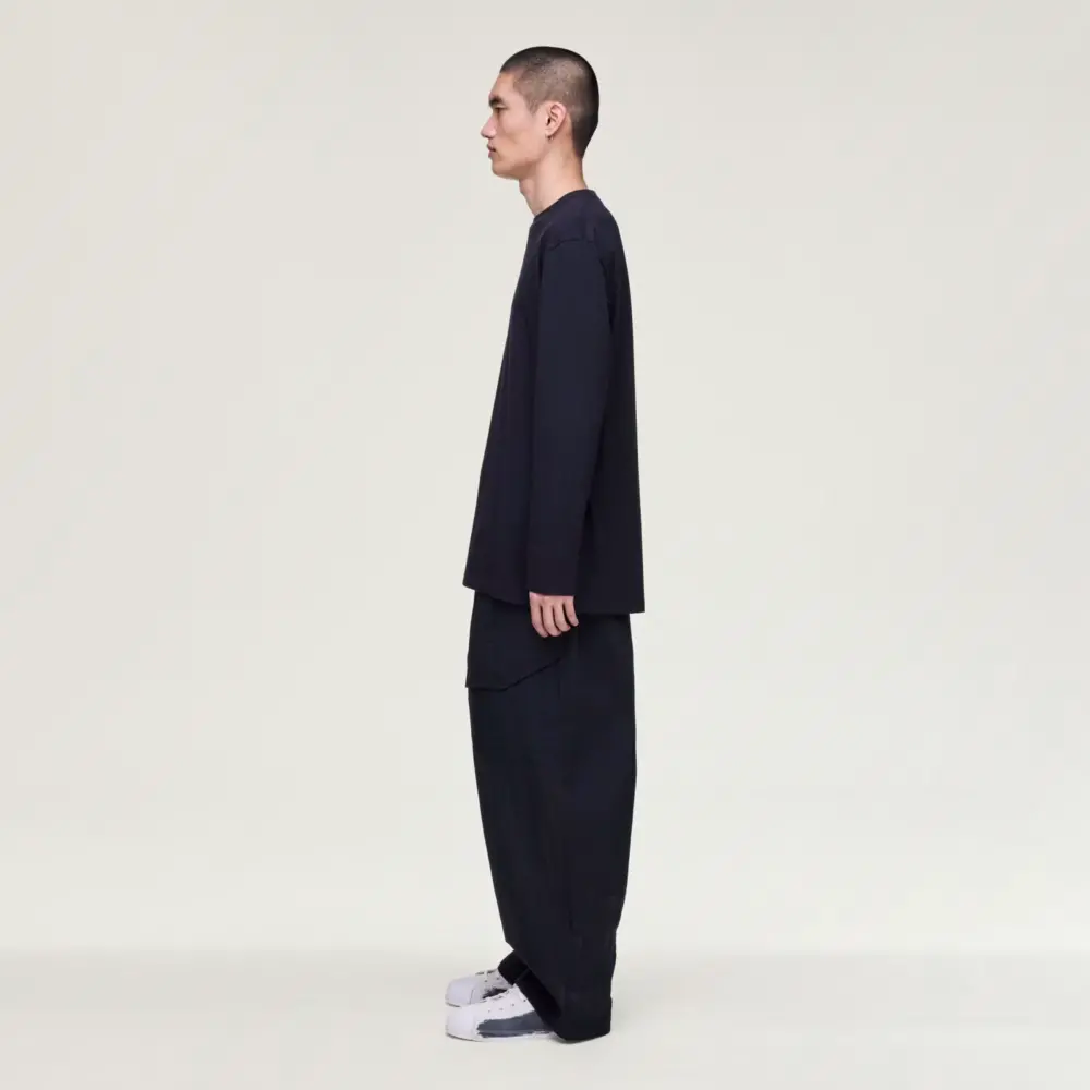 Alternative view of Áo Adidas Y-3 Logo Long Sleeve Tee 'Black' KQ9778