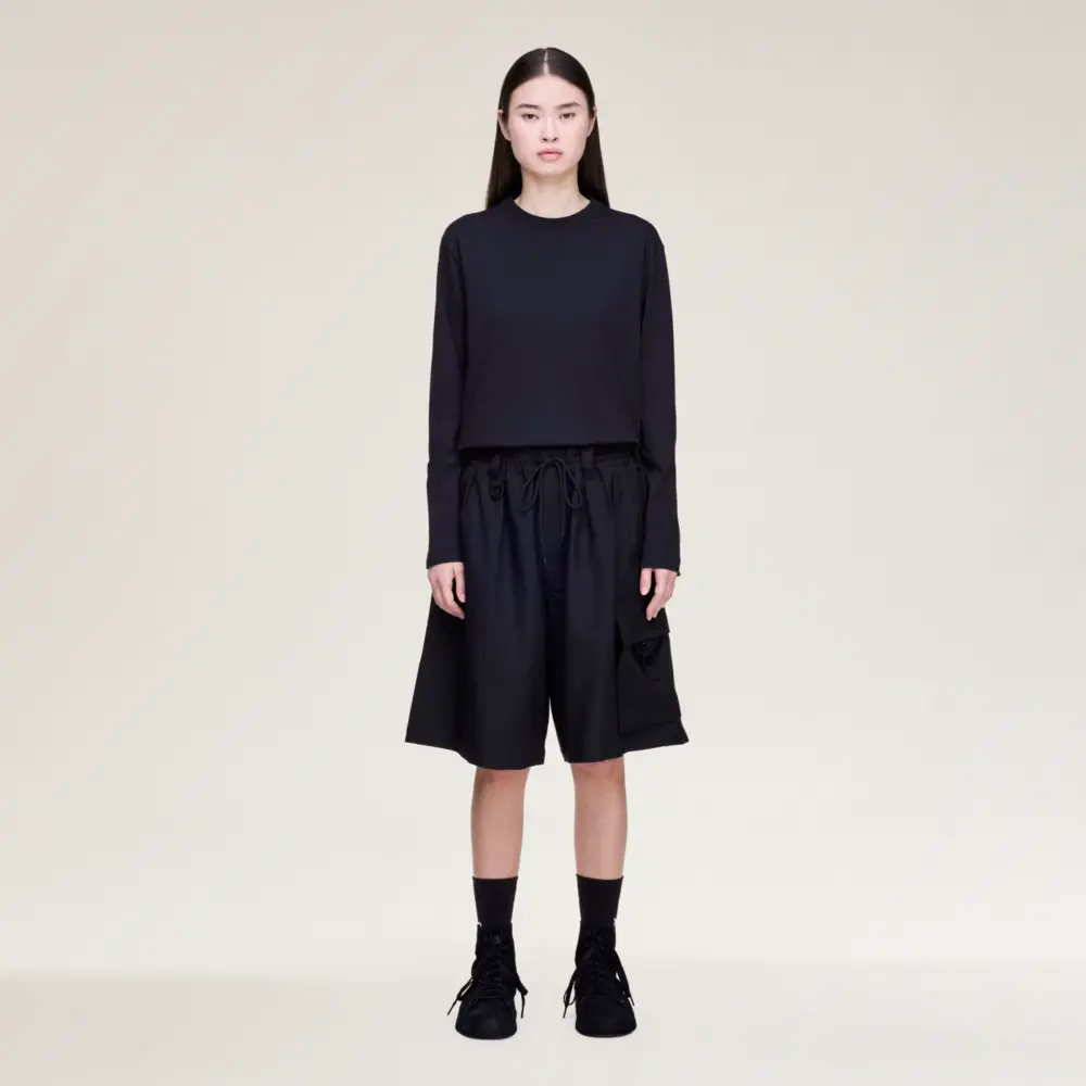 Áo Adidas Y-3 Logo Long Sleeve Tee 'Black' KQ9778 - Ảnh 3