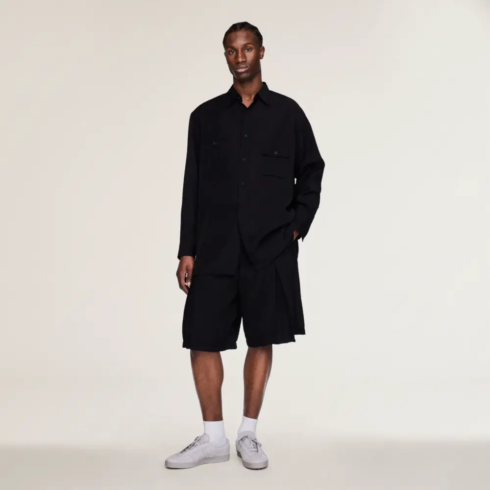 Áo adidas Y-3 Long Sleeve Shirt 'Black' KH0419 - Ảnh 4