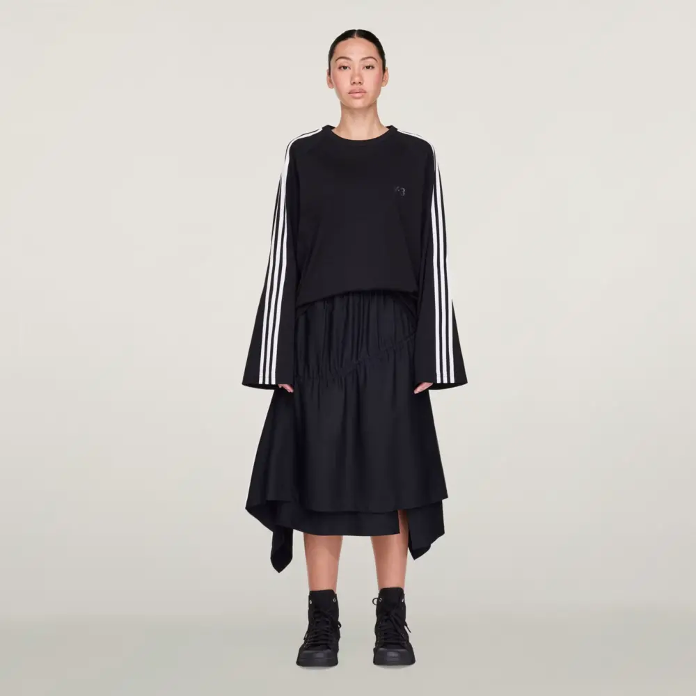 Áo Adidas Y-3 Long Sleeve Tee 3 Stripes 'Black' JW7351 - Ảnh 4