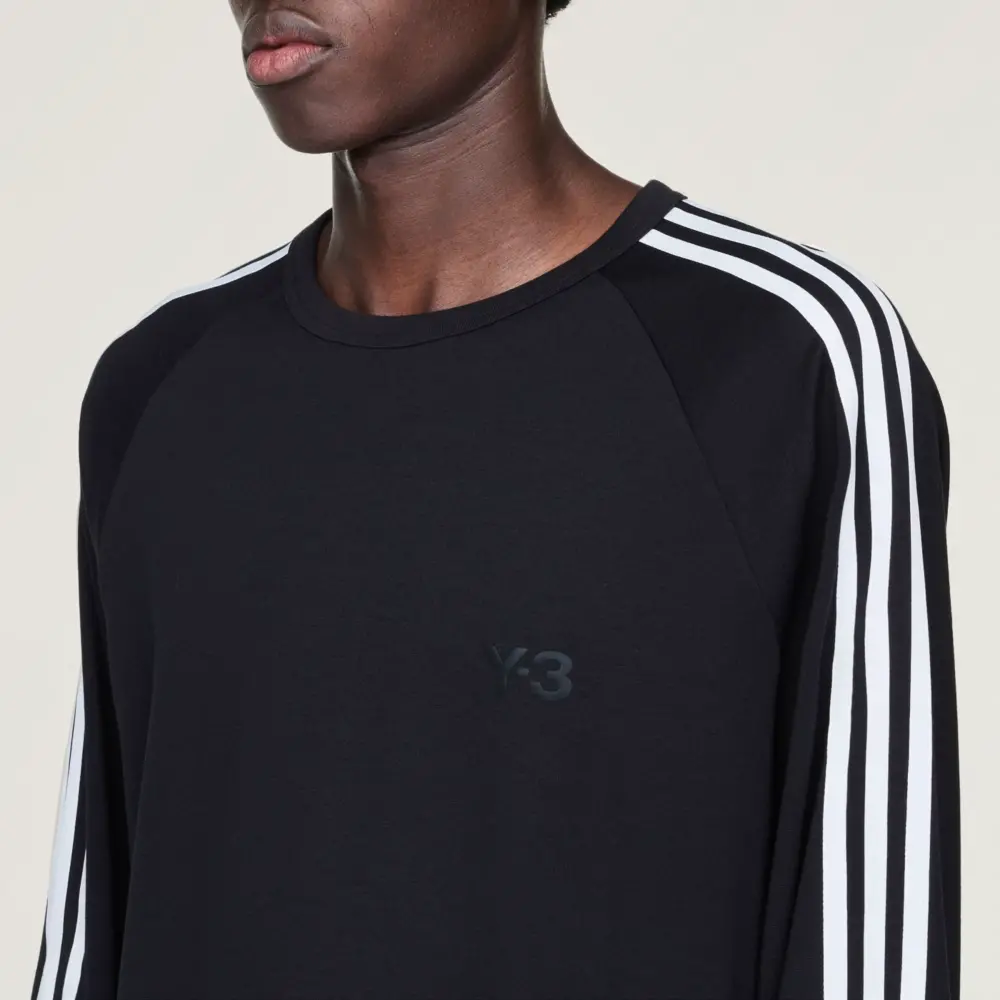 Áo Adidas Y-3 Long Sleeve Tee 3 Stripes 'Black' JW7351 - Ảnh 5
