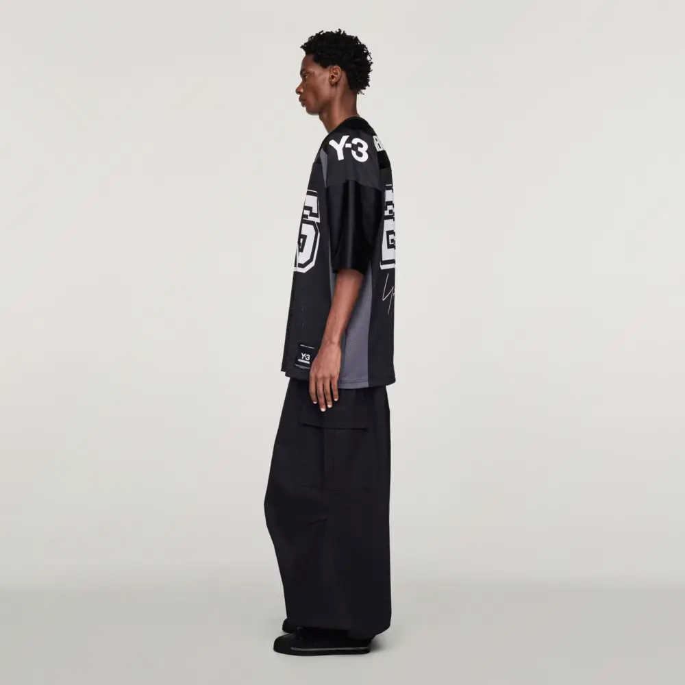 Áo Adidas Y-3 NBHD Football Jersey 'Black' JW6997 - Ảnh 3