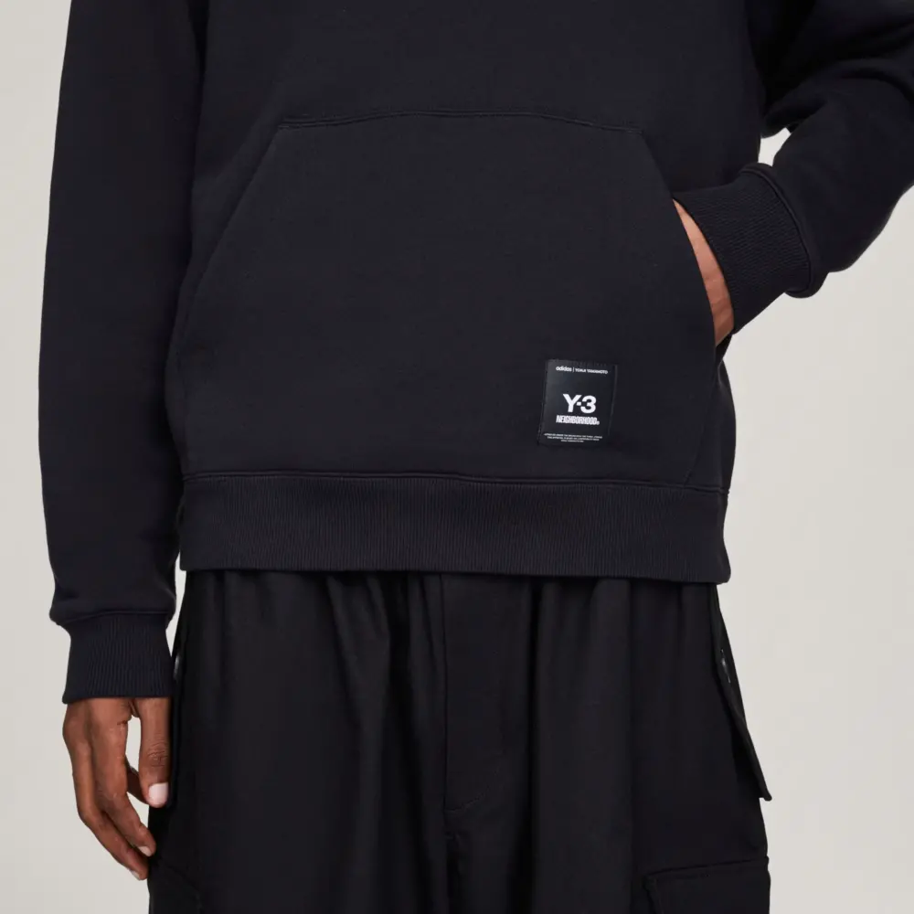Áo Adidas Y-3 NBHD Graphic Hoodie 'Black' JW7004 - Ảnh 5