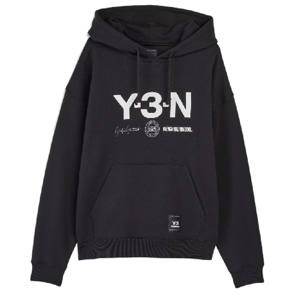Áo Adidas Y-3 NBHD Graphic Hoodie 'Black' JW7004