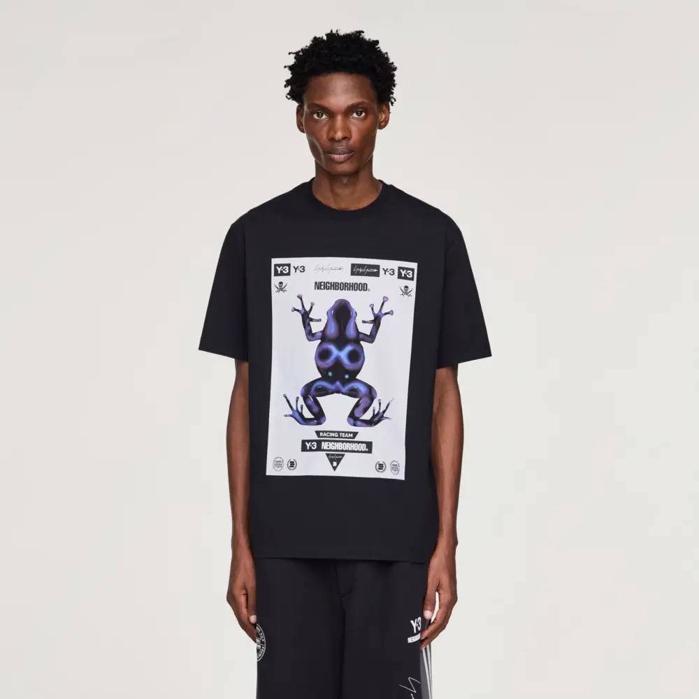 Áo Adidas Y-3 NBHD Graphic Tee 'Black' JW6998 - Ảnh 3