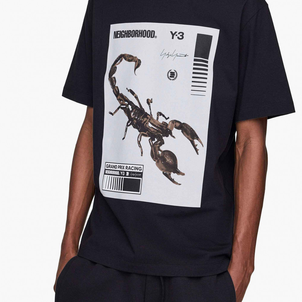 Áo Adidas Y-3 Nbhd Graphic Tee 'Black' KC8823 - Ảnh 4