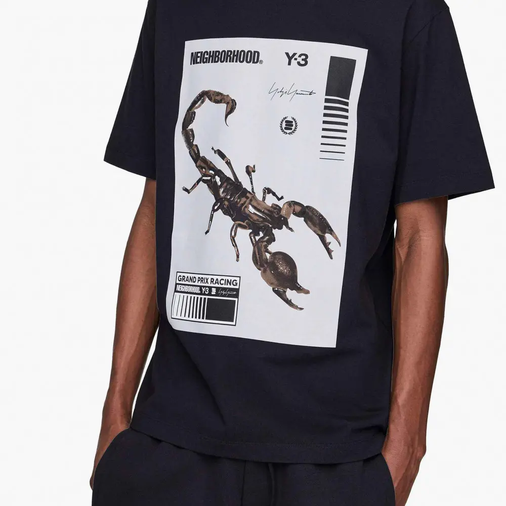Áo Adidas Y-3 Nbhd Graphic Tee 'Black' KC8823 - Ảnh 4