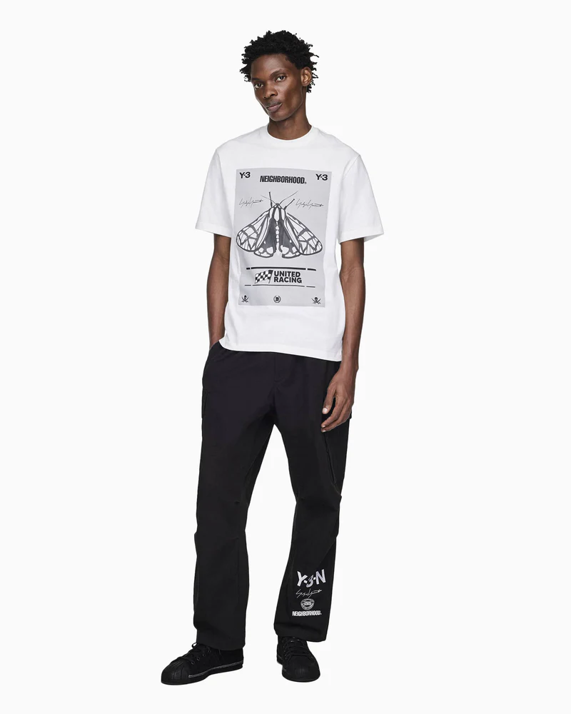 Alternative view of Áo Adidas Y-3 NBHD Graphic Tee 'White' JX7437