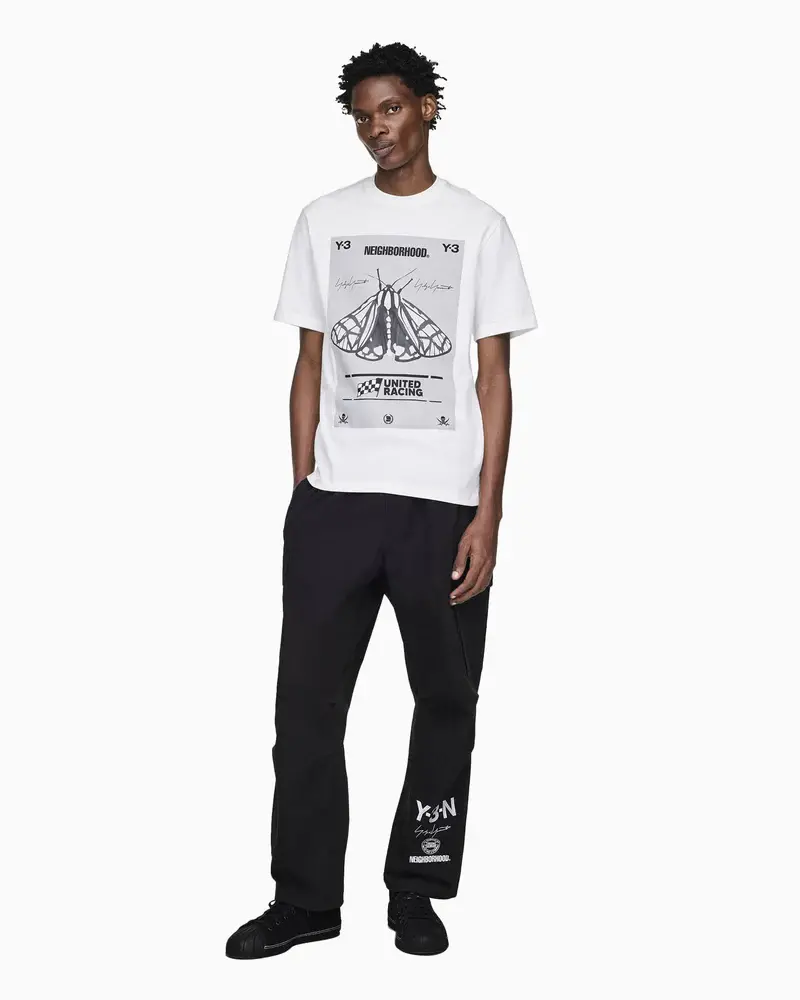 Alternative view of Áo Adidas Y-3 NBHD Graphic Tee 'White' JX7437