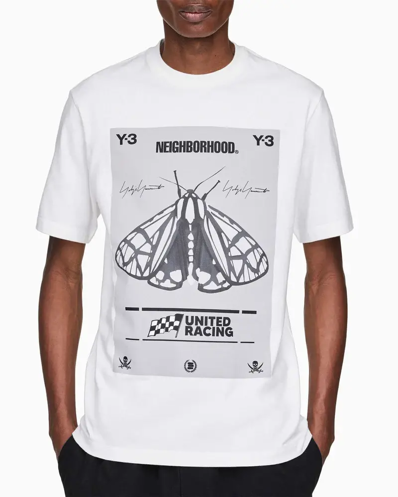 Áo Adidas Y-3 NBHD Graphic Tee 'White' JX7437 - Ảnh 3