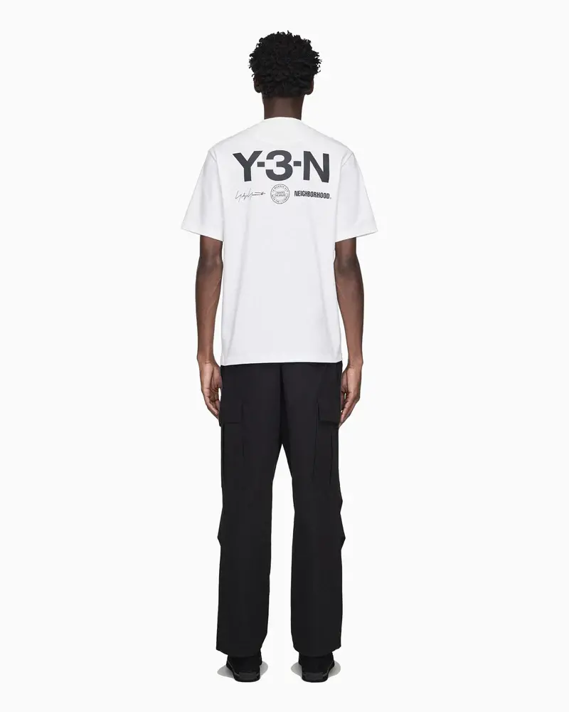 Áo Adidas Y-3 NBHD Graphic Tee 'White' JX7437 - Ảnh 4