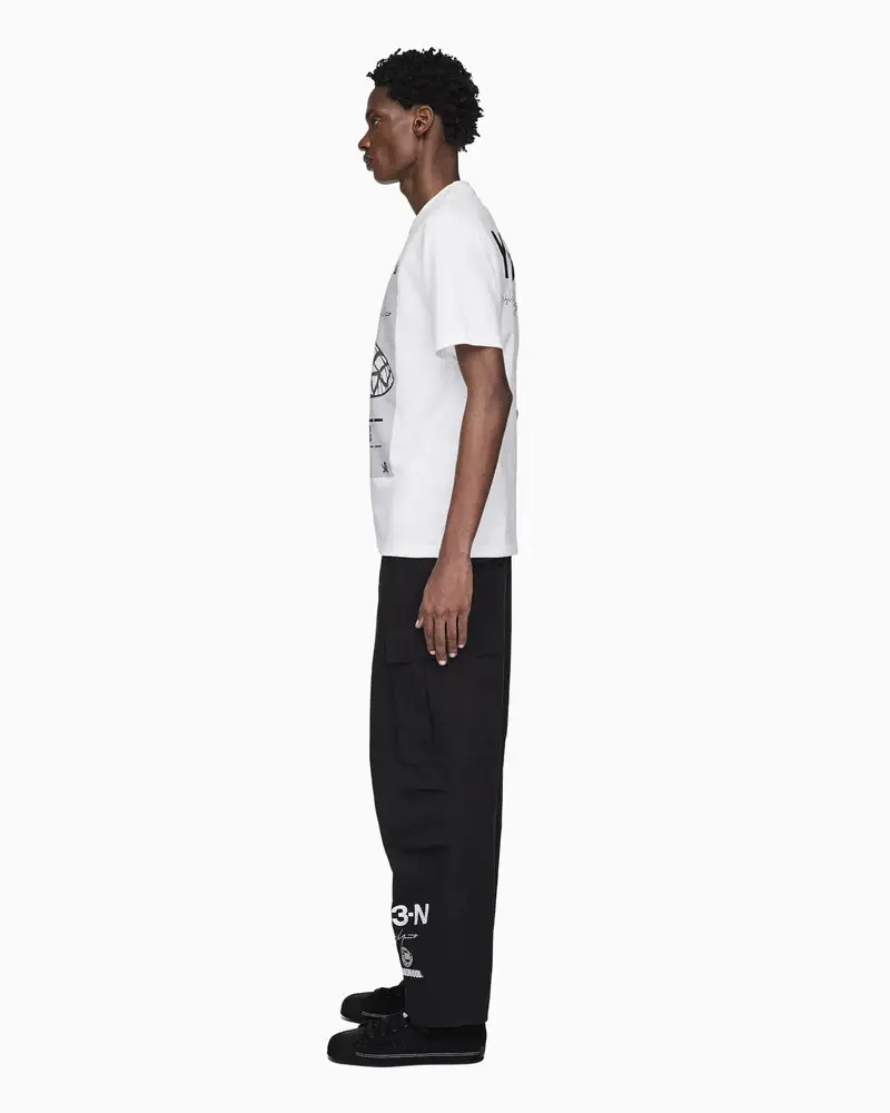 Áo Adidas Y-3 NBHD Graphic Tee 'White' JX7437 - Ảnh 5