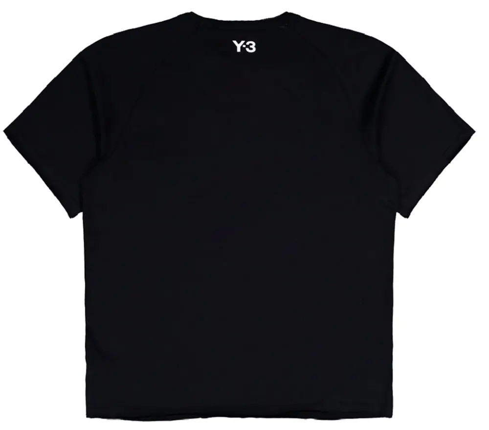 Áo Adidas Y-3 Raw Edge 3 Stripes Short Sleeve Tee 'Black' KQ9793