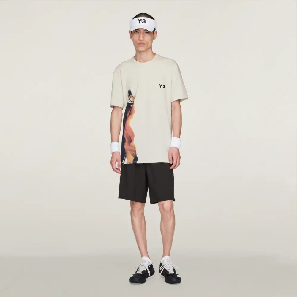 Áo Adidas Y-3 Tennis Pro FreeLift Tee 'Orbit Grey' JN2990 - Ảnh 4