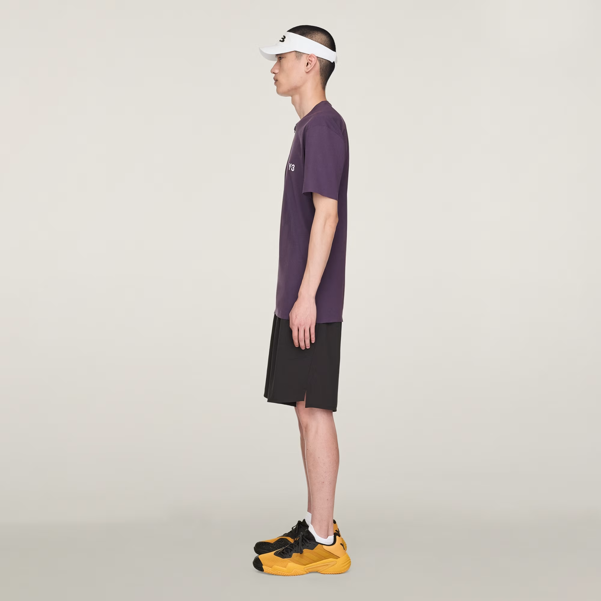 Alternative view of Áo Adidas Y-3 Tennis Pro FreeLift Zip Tee 'Aurora Plum' JN2992