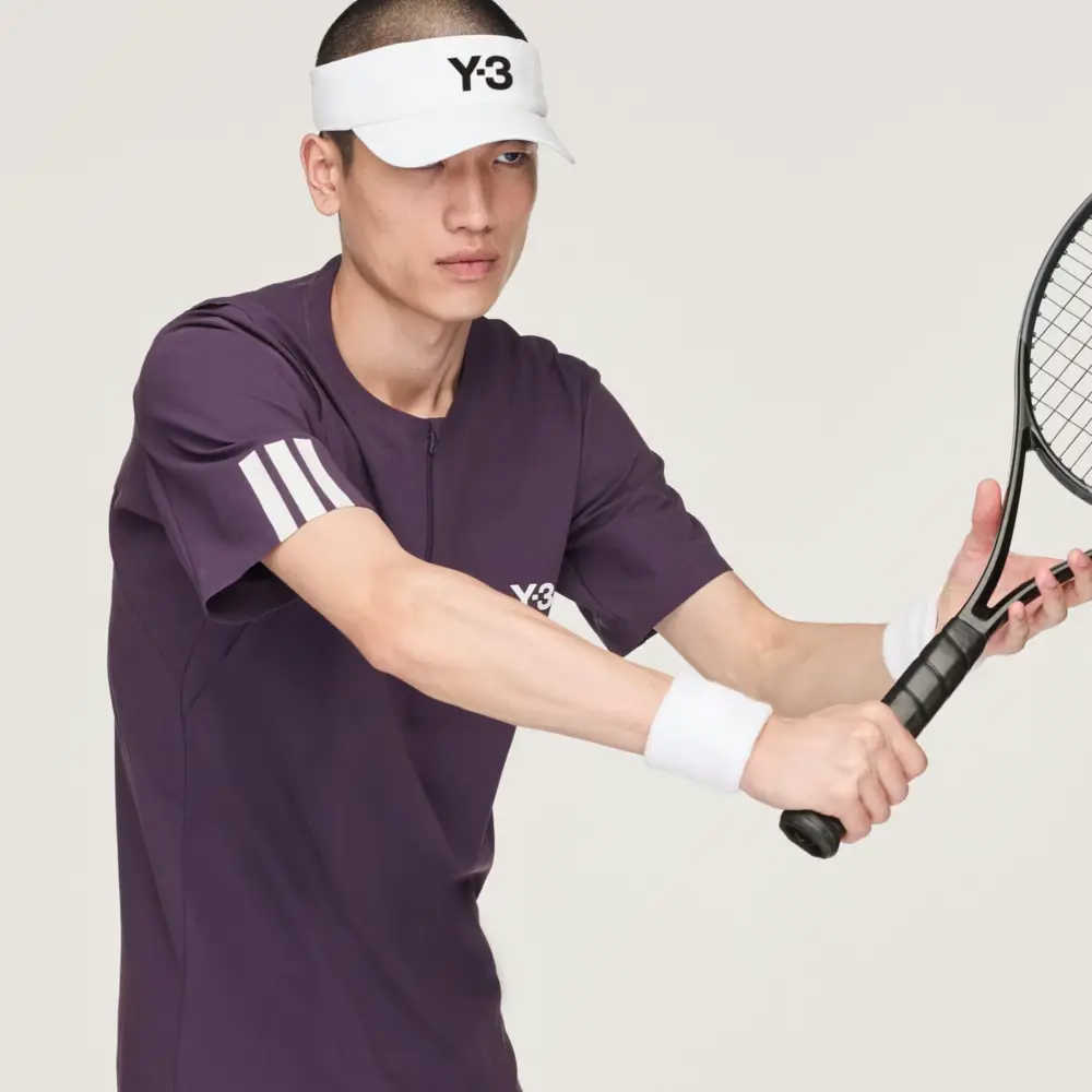 Áo Adidas Y-3 Tennis Pro FreeLift Zip Tee 'Aurora Plum' JN2992 - Ảnh 5