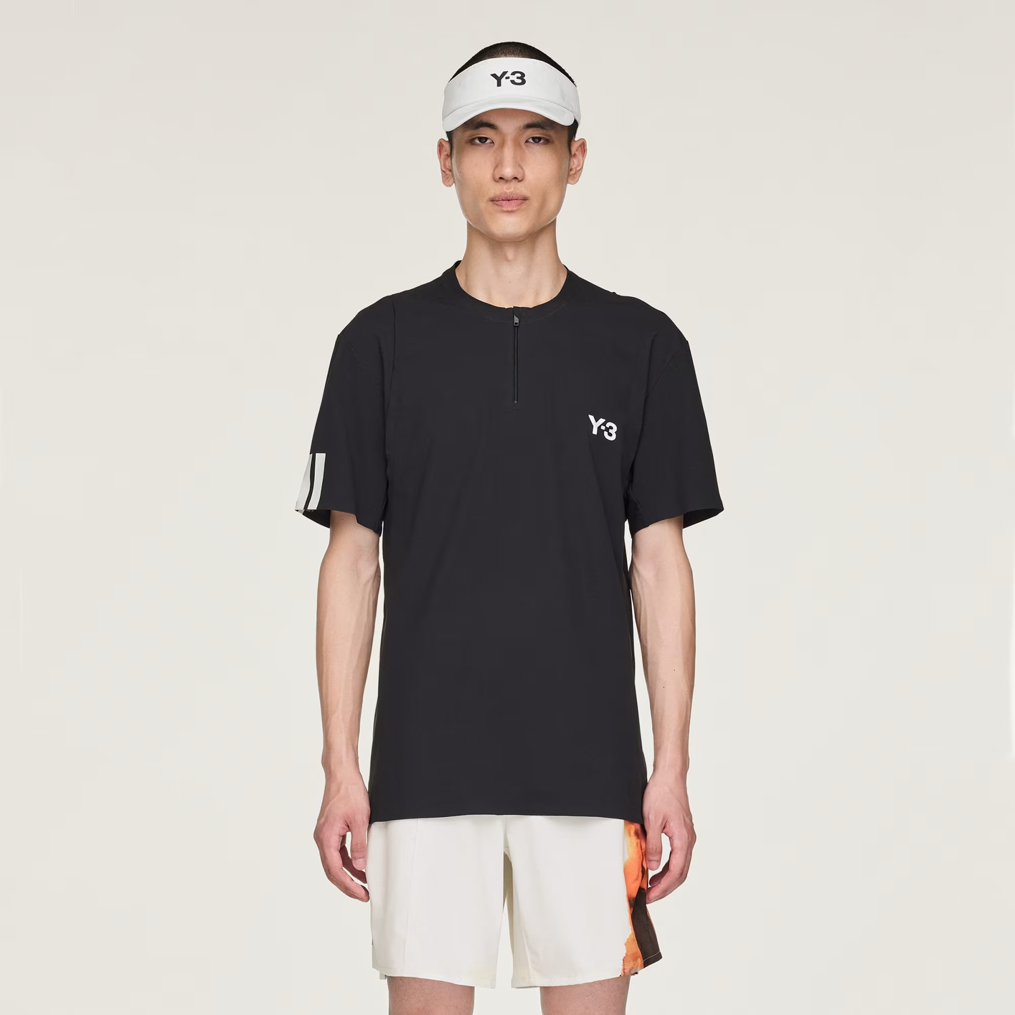 Alternative view of Áo Adidas Y-3 Tennis Pro FreeLift Zip Tee 'Black' JY6946