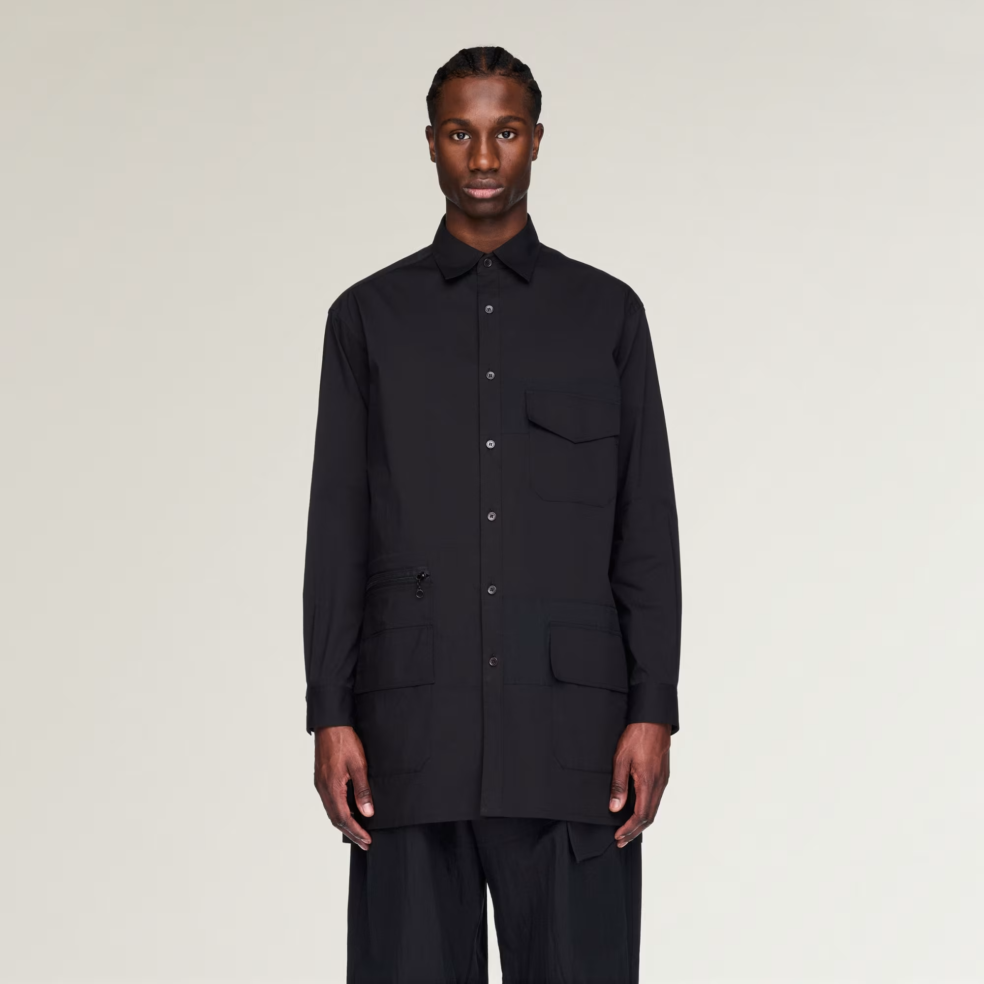 Alternative view of Áo Adidas Y-3 Ut Long Sleeve Shirt 'Black' KH0418