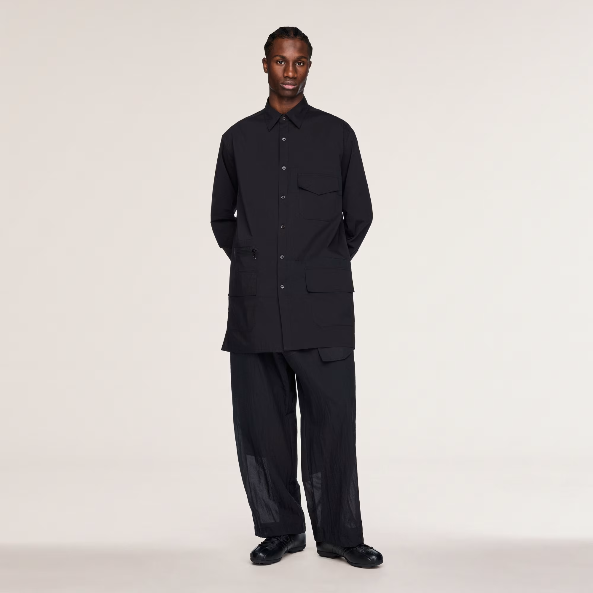 Áo Adidas Y-3 Ut Long Sleeve Shirt 'Black' KH0418 - Ảnh 3