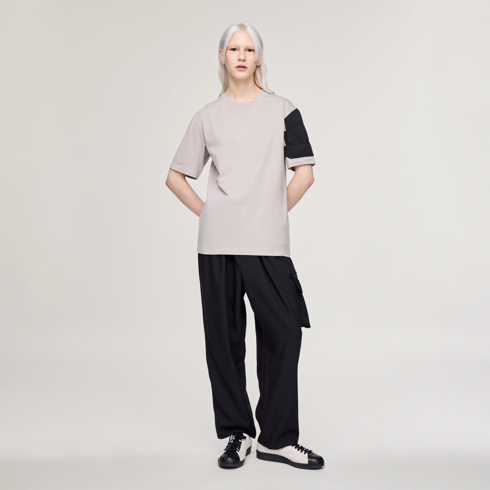Áo Adidas Y-3 Utility Short Sleeve Tee 'Beige' HZ9516 - Ảnh 3