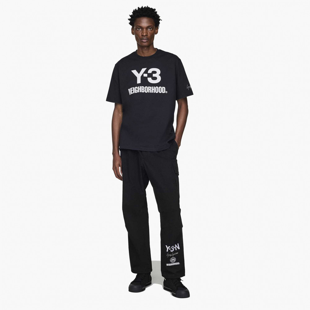Alternative view of Áo Adidas Y-3 x Neighborhood Logo Relaxed T-Shirt 'Black' JW6999
