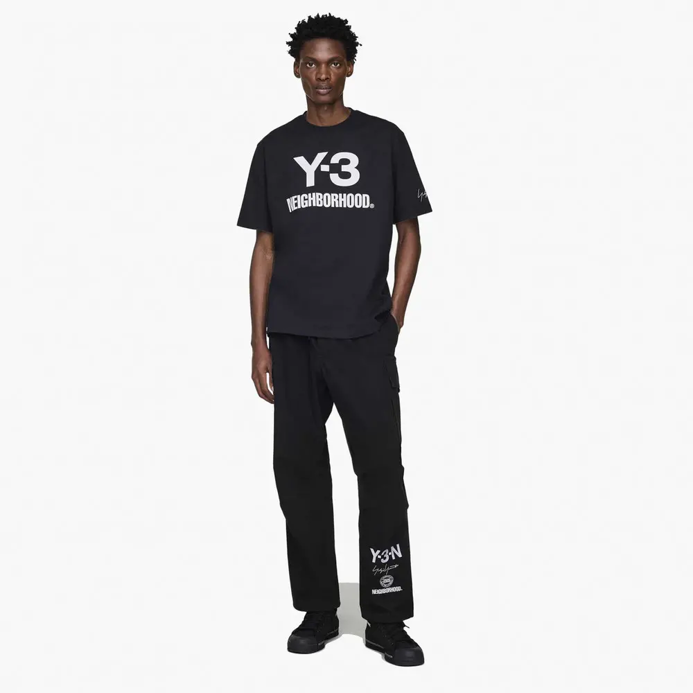 Alternative view of Áo Adidas Y-3 x Neighborhood Logo Relaxed T-Shirt 'Black' JW6999