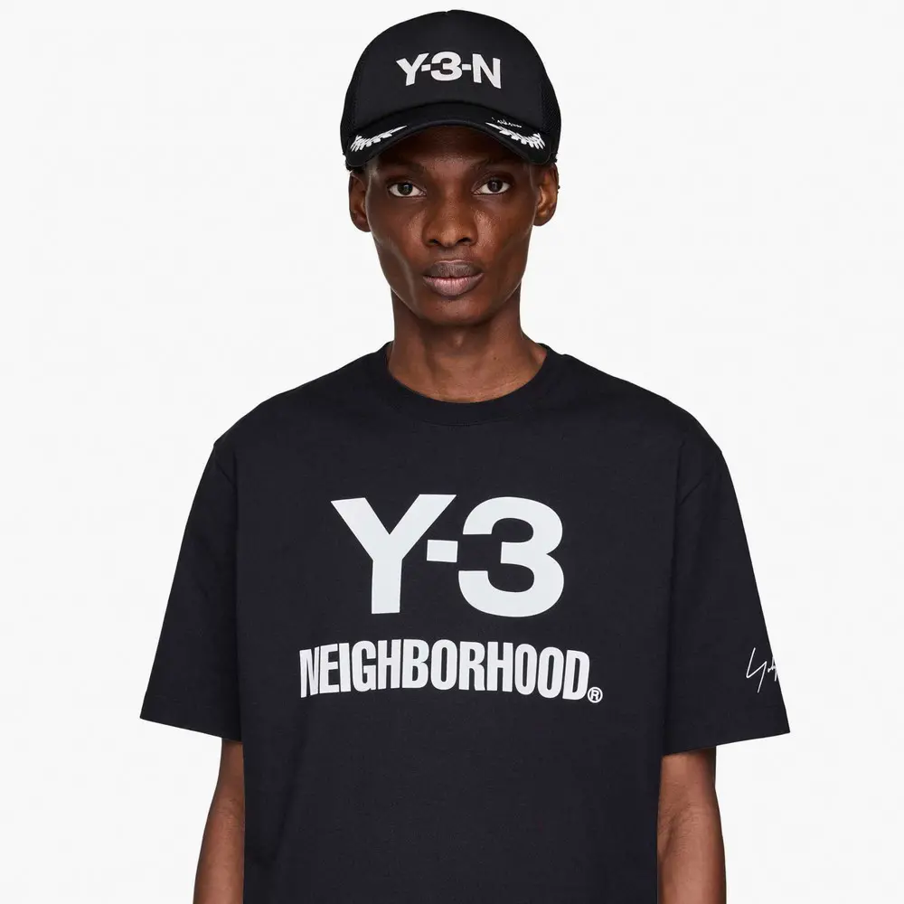 Áo Adidas Y-3 x Neighborhood Logo Relaxed T-Shirt 'Black' JW6999 - Ảnh 4