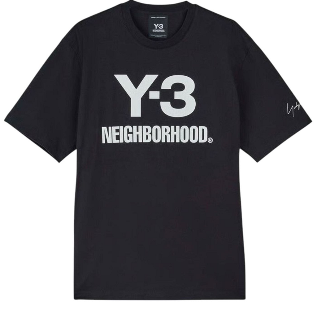 Áo Adidas Y-3 x Neighborhood Logo Relaxed T-Shirt 'Black' JW6999
