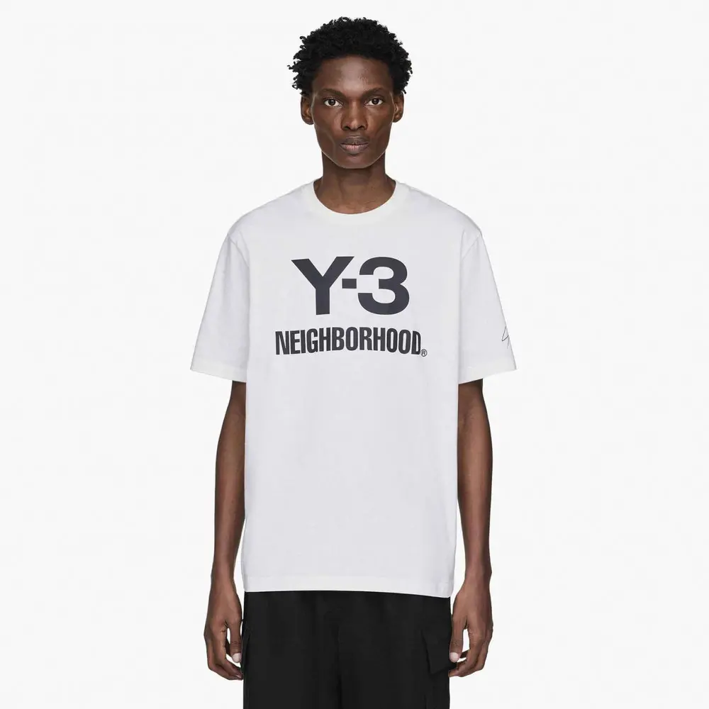 Alternative view of Áo Adidas Y-3 x Neighborhood Logo T-Shirt 'White' JX7449