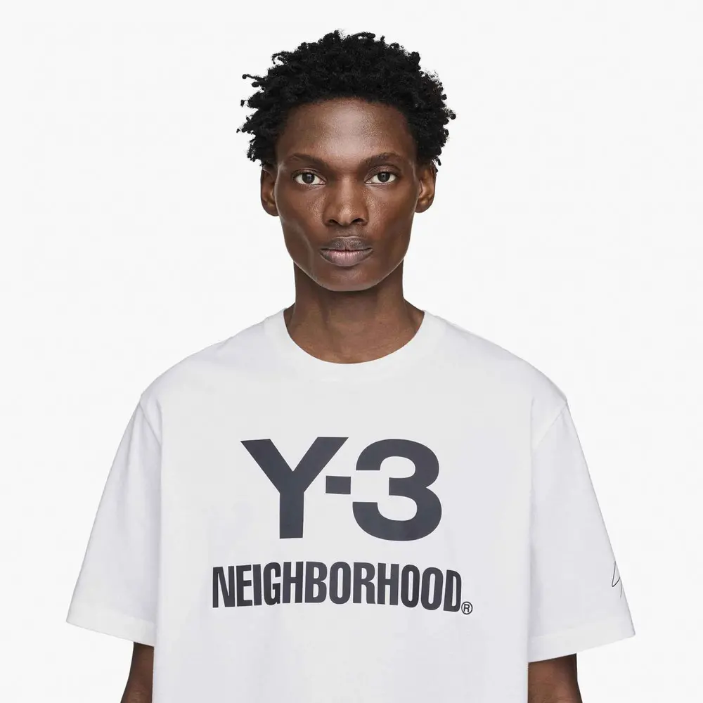 Áo Adidas Y-3 x Neighborhood Logo T-Shirt 'White' JX7449 - Ảnh 5