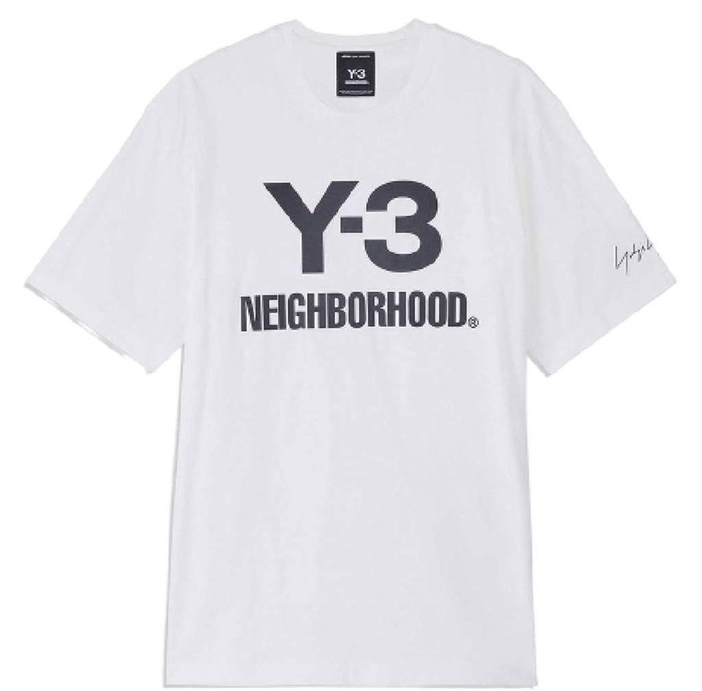Áo Adidas Y-3 x Neighborhood Logo T-Shirt 'White' JX7449