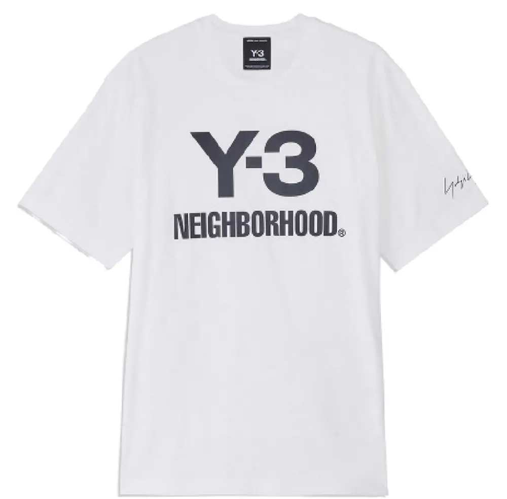 Áo Adidas Y-3 x Neighborhood Logo T-Shirt 'White' JX7449